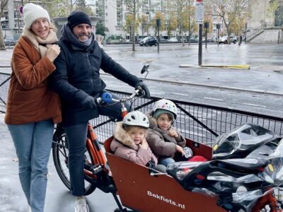 BAKFIETS Electric Cargo Bike Classic promotion location velo cargo electrique