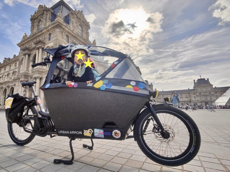 Rent a cargo bike in Paris Urban Arrow Family BAKFIETS GAZELLE MAKKI Riese MUller LOAD 75