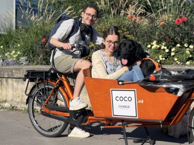 Vélo cargo chien