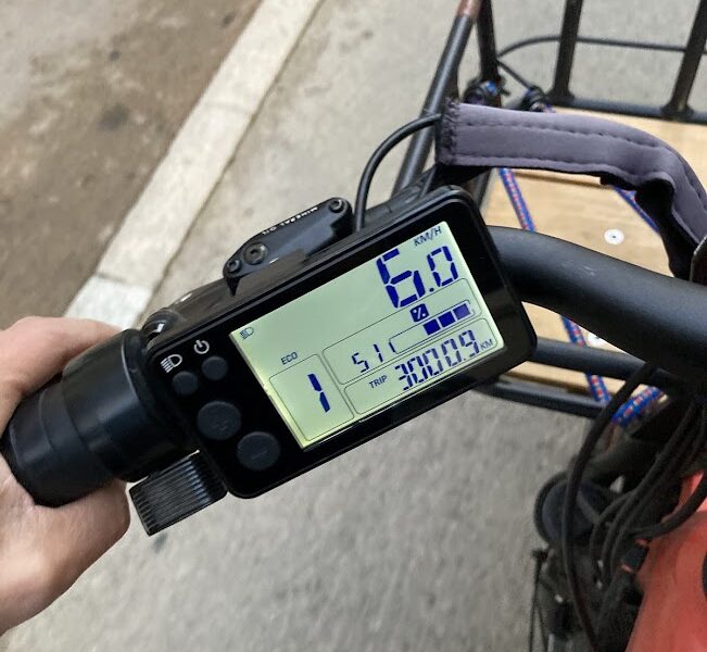 🚲 Vélo cargo longtail électrique – Decathlon R500E (2ᵉ génération) – Orange