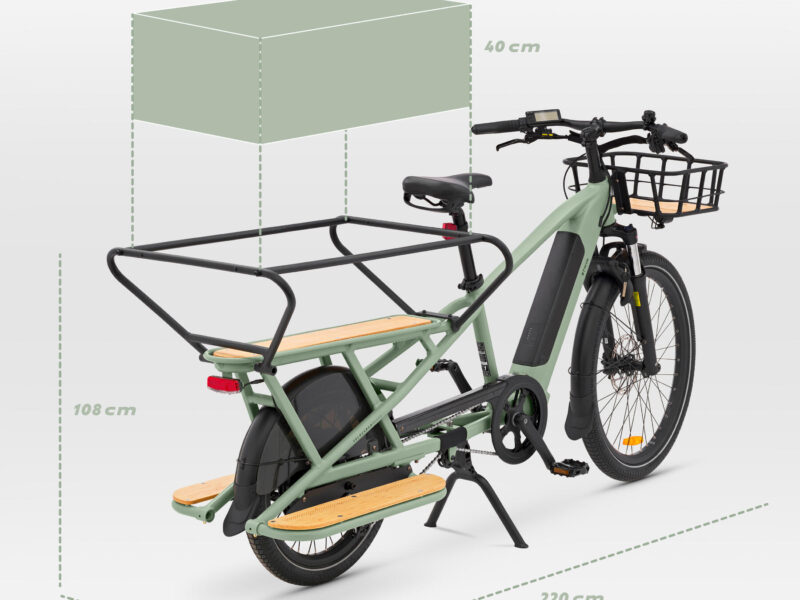 BTWIN Cargo VELOCARGO LONGTAIL R500 ELECTRIQUE